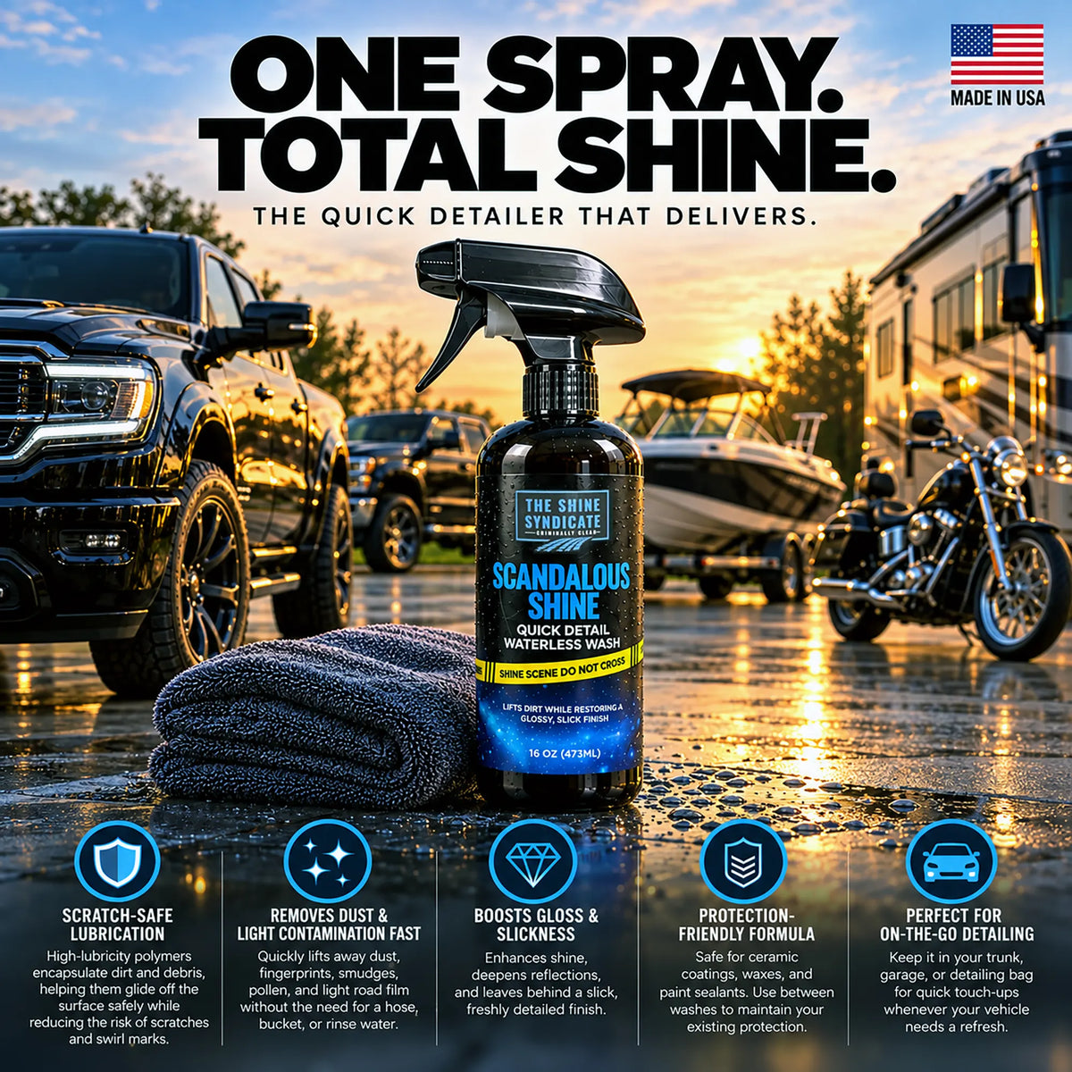 the shine syndicate scandalous shine quick detailer